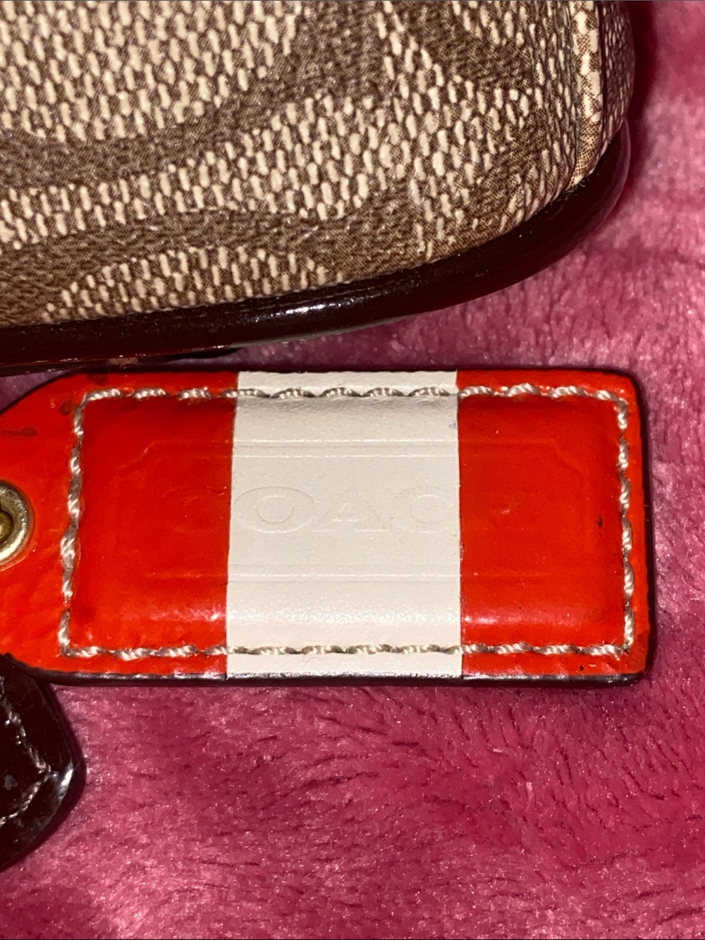 Coach Y2K Vintage Heritage Tattersall Cosmetic Case EUC - Picture 5 of 5